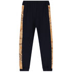 بدلة رياضية للأولاد بشعار خريطة جغرافية باللون الأزرق الداكن, 1, hi-res